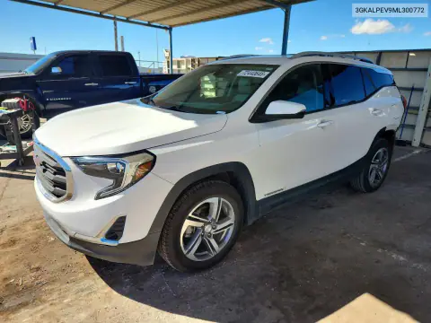 3GKALPEV9ML300772 — 2021 GMC Terrain, Parte trasera, fotos antes de reparar