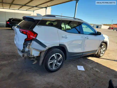 3GKALPEV9ML300772 — 2021 GMC Terrain, foto 3 de Copart, Parte trasera