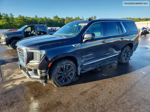 1GKS2BKD3MR491832 — 2021 GMC Yukon, Front end, before-repair photos