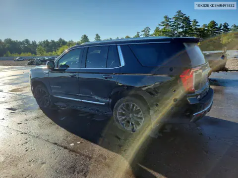 2021 GMC Yukon Slt VIN 1GKS2BKD3MR491832 фото 2