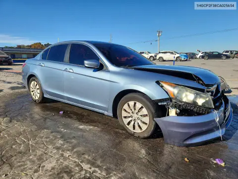 2012 Honda Accord Lx VIN 1HGCP2F38CA025654 фото 4