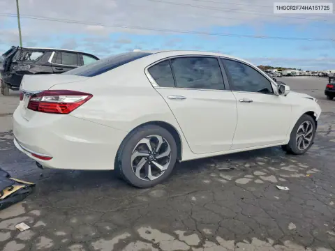 2017 Honda Accord Ex VIN 1HGCR2F74HA151725 фото 3