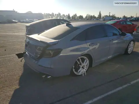 1HGCV2F35MA003201 — 2021 Honda Accord, ფოტო 3, Copart 27.10.2026, დაზიანება ყველა მხრიდან