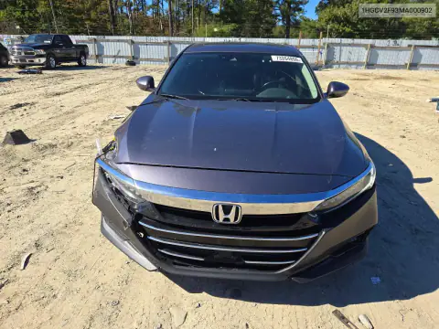 1HGCV2F93MA000902 — 2021 Honda Accord, Задня частина, фото до ремонту
