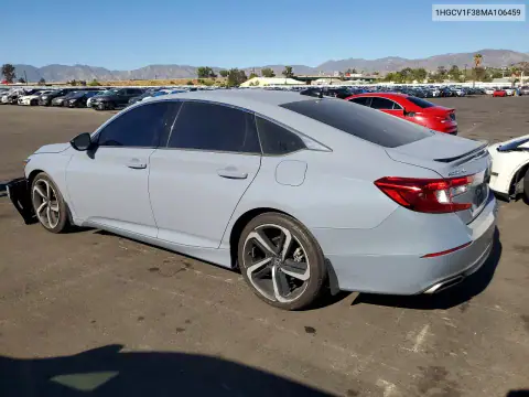 1HGCV1F38MA106459 — 2021 Honda Accord, photo 2 from Copart, Front end