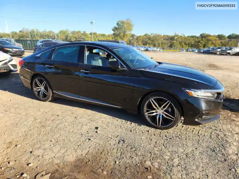 1HGCV2F92MA009333 — 2021 Honda Accord, გვერდითი ნაწილი, ფოტოები შეკეთებამდე