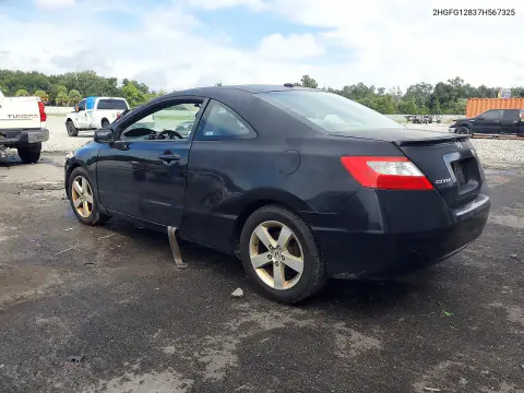 2007 Honda Civic Ex VIN 2HGFG12837H567325 фото 2