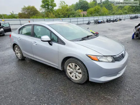 2012 Honda Civic Lx VIN 2HGFB2F56CH611462 фото 4