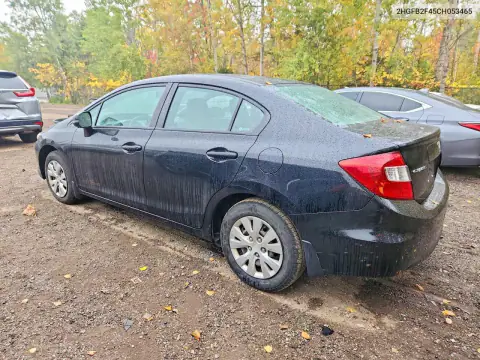2HGFB2F45CH053465 — 2012 Honda Civic, zdjęcie 2 z Copart 15.10.2026, Bok