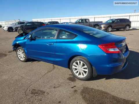 2012 Honda Civic Ex VIN 2HGFG3B82CH522527 фото 2