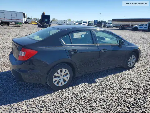 2012 Honda Civic Lx VIN 19XFB2F59CE059353 фото 3