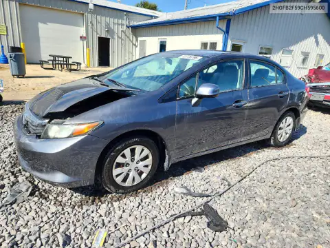 2HGFB2F59CH595600 Honda Civic 2012 — uszkodzenie Przód, zdjęcie przed naprawą