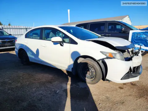 2014 Honda Civic Lx VIN 2HGFB2F40EH045583 фото 4