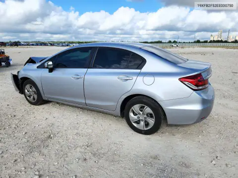 19XFB2F52EE030750 — 2014 Honda Civic, zdjęcie 2 z Copart, Przód