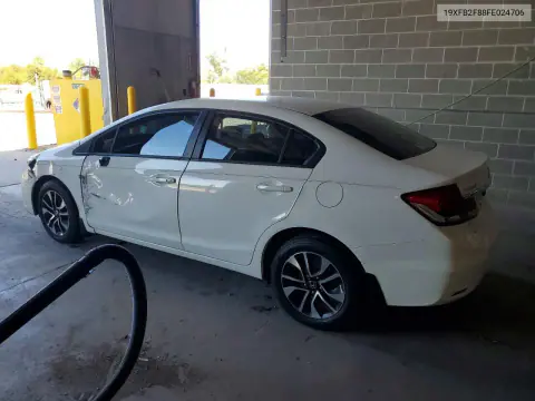 2015 Honda Civic Ex VIN 19XFB2F88FE024706 фото 2