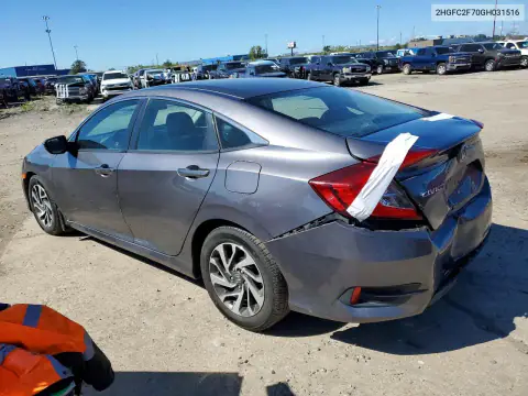 2HGFC2F70GH031516 — 2016 Honda Civic, zdjęcie 2 z Copart, Tył