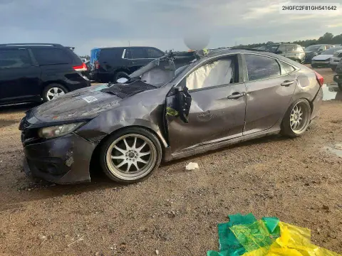 2HGFC2F81GH541642 — 2016 Honda Civic, Опрокидывание, фото до ремонта