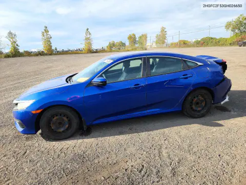 2016 Honda Civic Lx VIN 2HGFC2F53GH026650 фото 1