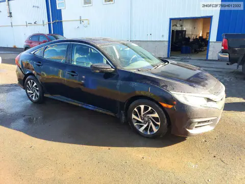 2HGFC2F75GH012332 — 2016 Honda Civic, photo 4 from Copart, Side