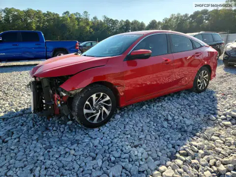 2HGFC2F56GH548236 Honda Civic 2016 — повреждение Передняя часть, фото до ремонта