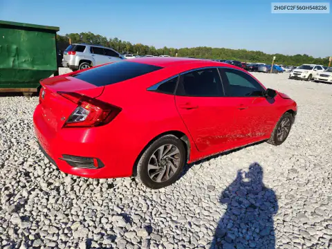 2HGFC2F56GH548236 — 2016 Honda Civic, фото 3 с аукциона Copart, Передняя часть