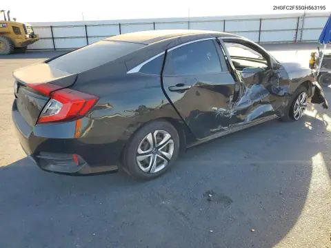 2HGFC2F55GH563195 — 2016 Honda Civic, zdjęcie 3 z Copart, Bok
