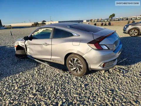 2HGFC4B07GH312698 — 2016 Honda Civic, foto 2 de Copart, Parte delantera