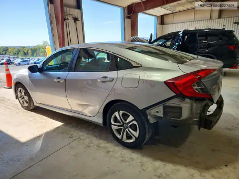 19XFC2F58GE227809 — 2016 Honda Civic, zdjęcie 2 z Copart 23.10.2026, Tył