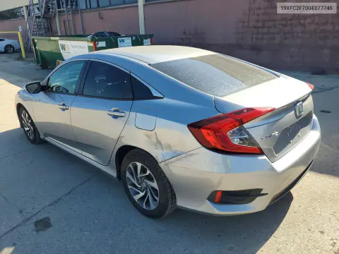 2016 Honda Civic Ex VIN 19XFC2F70GE077745 фото 2
