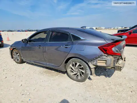 19XFC2F74HE038271 — 2017 Honda Civic, фото 2 з Copart, Передня частина