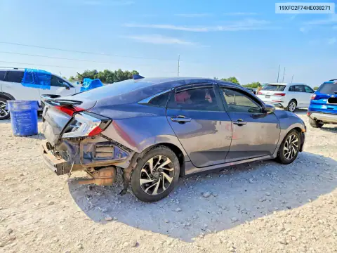 19XFC2F74HE038271 — 2017 Honda Civic, фото 3 з Copart, Передня частина