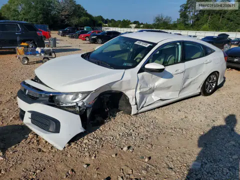 19XFC2F50HE200671 — 2017 Honda Civic, Przód, zdjęć przed naprawą