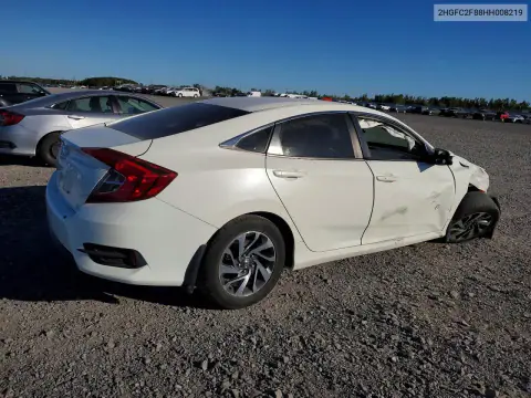 2HGFC2F88HH008219 — 2017 Honda Civic, photo 3 from Copart 15.10.2026, Front end