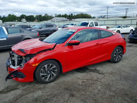 2017 Honda Civic Lx VIN 2HGFC4B55HH308680 фото 1