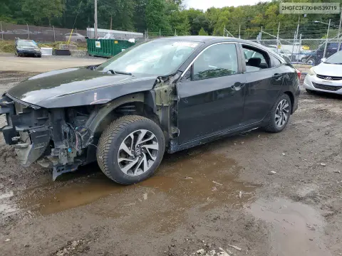 2017 Honda Civic Ex VIN 2HGFC2F7XHH539719 фото 1