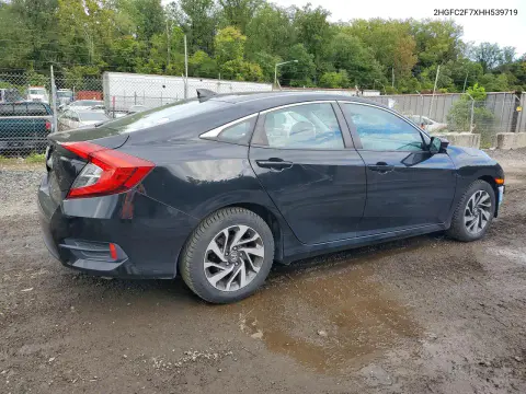 2017 Honda Civic Ex VIN 2HGFC2F7XHH539719 фото 3