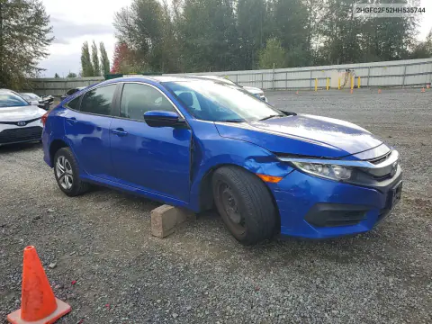 2017 Honda Civic Lx VIN 2HGFC2F52HH535744 фото 4