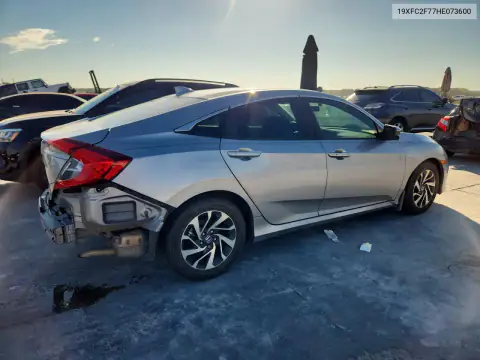 19XFC2F77HE073600 — 2017 Honda Civic, foto 3 de Copart, Parte trasera