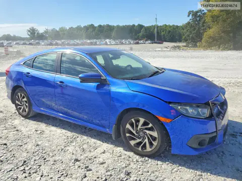 2018 Honda Civic Ex VIN 19XFC2F82JE024674 фото 4