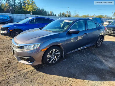 2018 Honda Civic Lx VIN 2HGFC2F64JH031842 фото 1