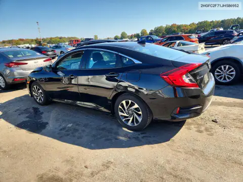 2HGFC2F71JH586952 — 2018 Honda Civic, photo 2 from Copart, Front end