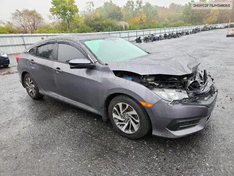 2HGFC2F75JH548060 — 2018 Honda Civic, фото 4 с аукциона Copart, ПЕРЕДНЯЯ ЧАСТЬ