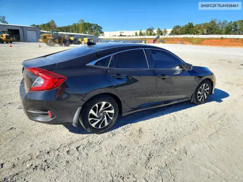 2HGFC2F70JH528461 — 2018 Honda Civic, foto 3 de Copart, Parte delantera