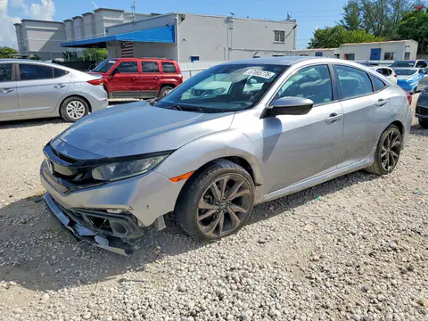 2HGFC2F82KH603980 — 2019 Honda Civic, Передняя часть (Front End), фото до ремонта