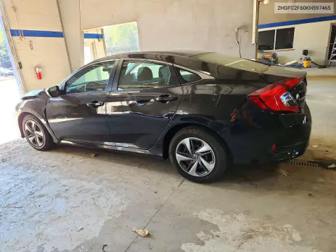 2HGFC2F60KH597465 — 2019 Honda Civic, ფოტო 2, Copart, წინა ნაწილი