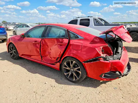 2HGFC2F83LH583319 — 2020 Honda Civic, foto 2 de Copart 29.10.2026, Daños en todo el vehículo