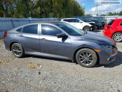 2HGFC2F79LH028852 — 2020 Honda Civic, photo 4 from Copart, Vandalism