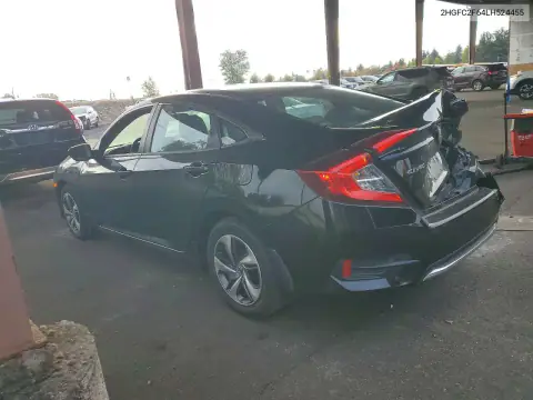 2HGFC2F64LH524455 — 2020 Honda Civic, photo 2 from Copart, Rear end