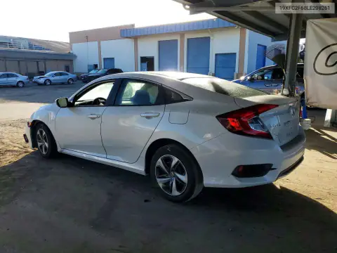 19XFC2F68LE208261 — 2020 Honda Civic, фото 2 с аукциона Copart, ПЕРЕДНЯЯ ЧАСТЬ