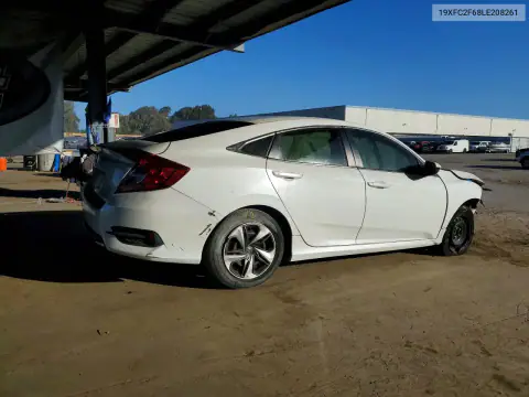 19XFC2F68LE208261 — 2020 Honda Civic, фото 3 с аукциона Copart, ПЕРЕДНЯЯ ЧАСТЬ